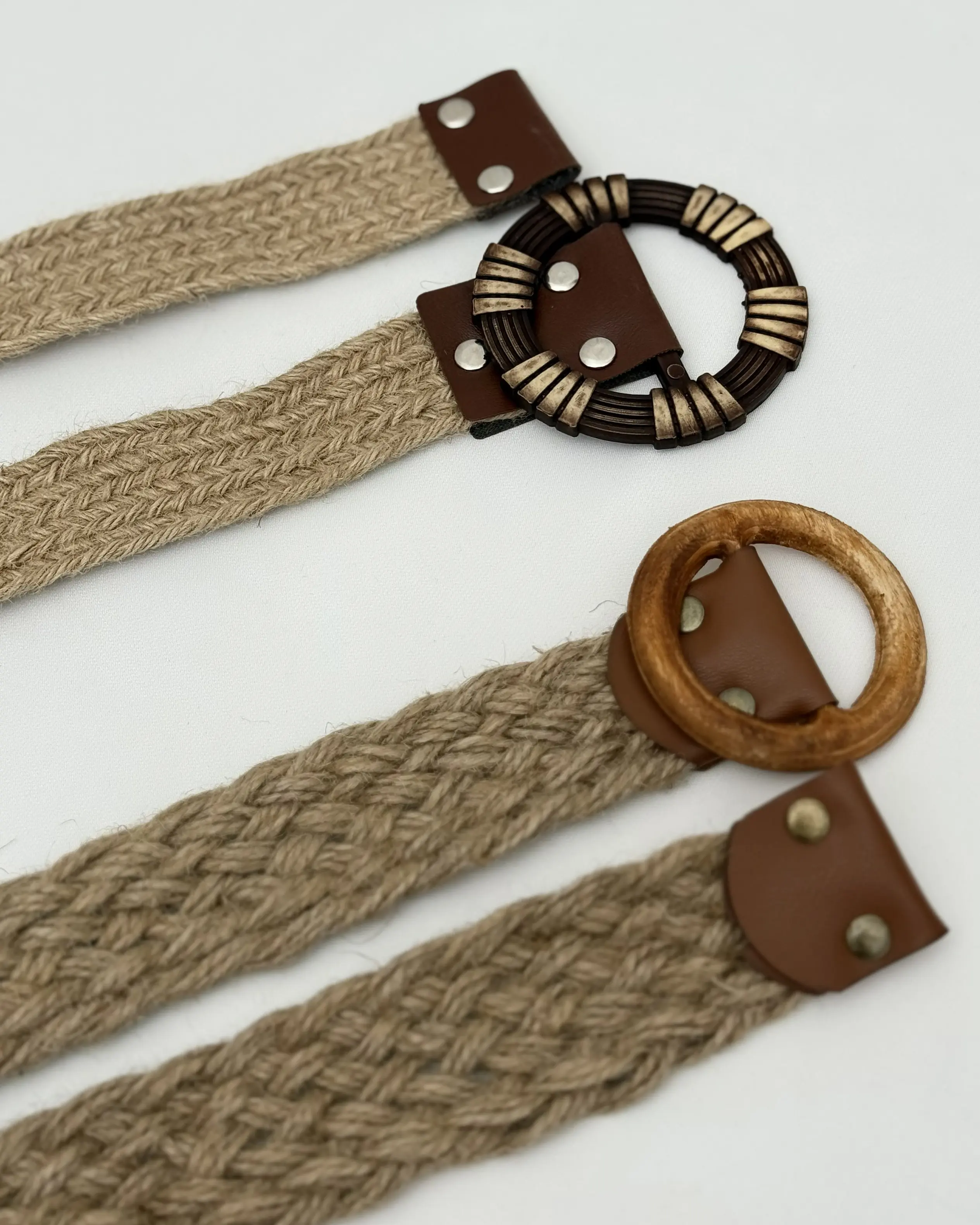 خرید کمربند زنانه و دخترانه کنفی و گونی 